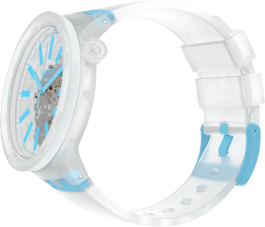 Swatch,THE BOLD 47mm,47mm,Plastic,White,SO27E105
