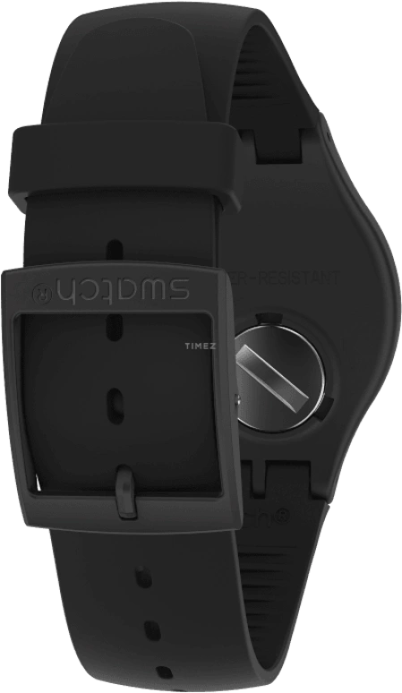 Swatch,Originals 41mm,41mm,Plastic,Black,Sapphire,Crystal Glass,Closed,SUOB732