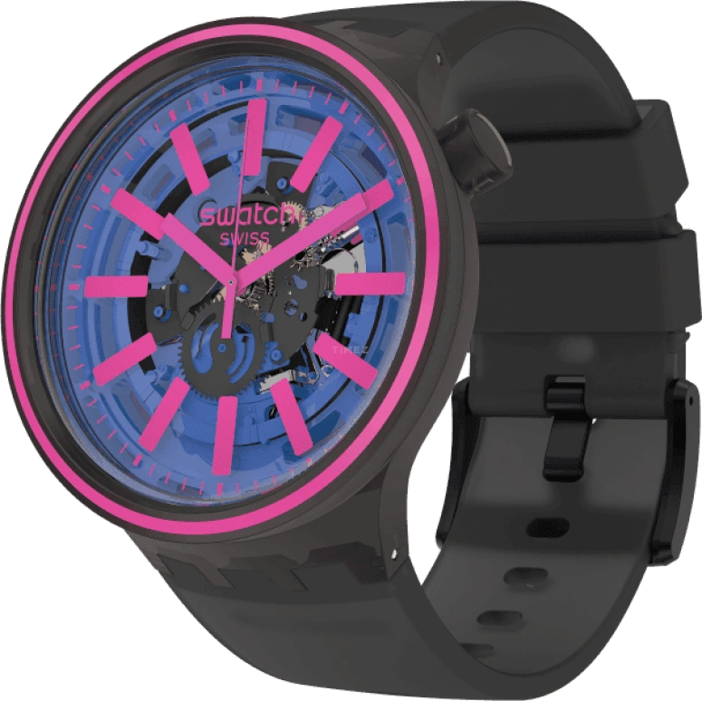 Swatch,THE BOLD 47mm,47mm,Plastic,Blue,SO27B111