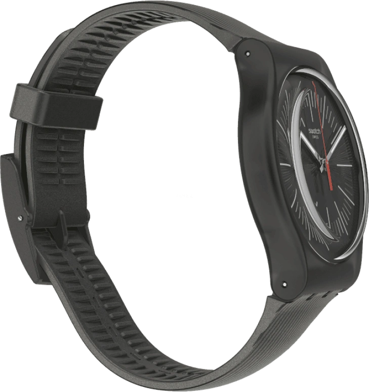 Swatch,Originals 41x47.40mm,41x47.40mm,Plastic,Black,SUOB178