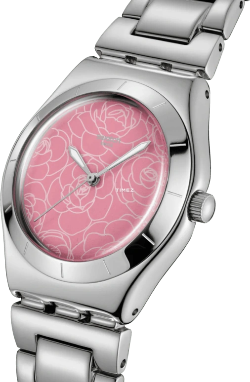 Swatch,IRONY 33mm,33mm,Stainless Steel,Pink Red,Quartz,Sapphire,Glass,Round,YLS234G