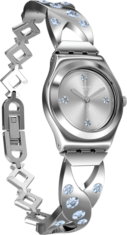 Swatch,IRONY 25mm,25mm,Stainless Steel,Silver White,YSS332G