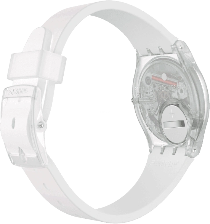 Swatch,Originals 34mm,34mm,Plastic,Pink,Green,Sapphire,Crystal Glass,GE714