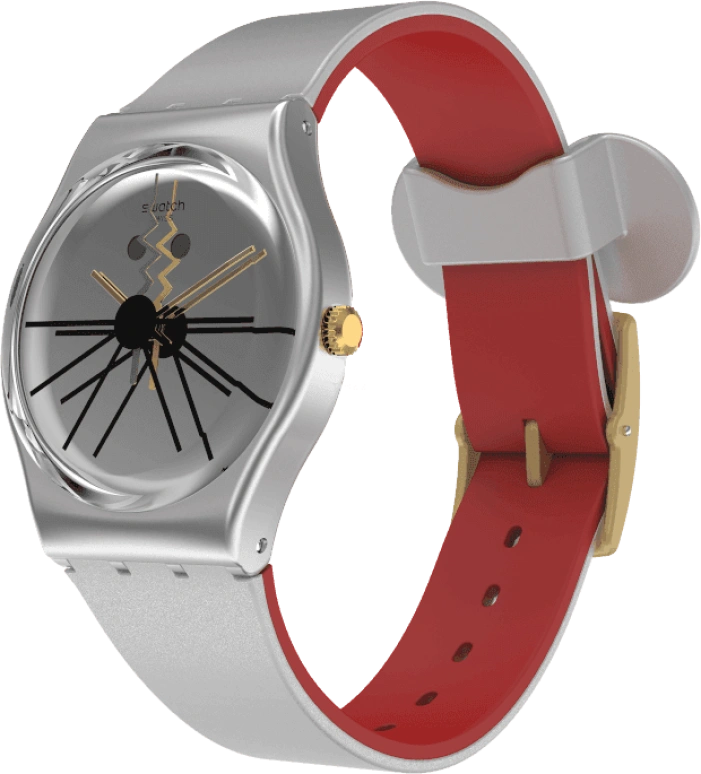 Swatch,Originals 34mm,34mm,Plastic,Sapphire,Crystal Glass,GZ327