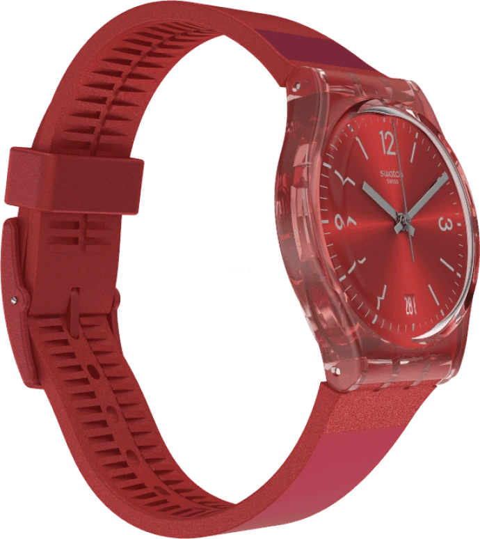 Swatch,Originals 34x39.20mm,34x39.20mm,Plastic,Red,GR406