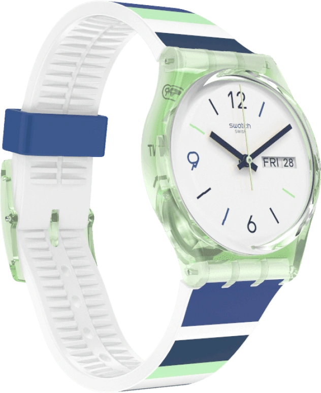 Swatch,Originals 34mm,34mm,Plastic,White,Open,GG711