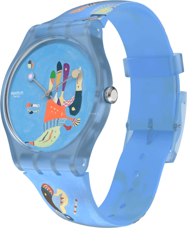 Swatch,Originals 41mm,41mm,Plastic,Blue,Quartz,Sapphire,Crystal Glass,Round,SUOZ342
