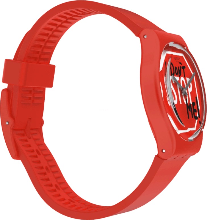 Swatch,Originals 34mm,34mm,Plastic,Red,GR183