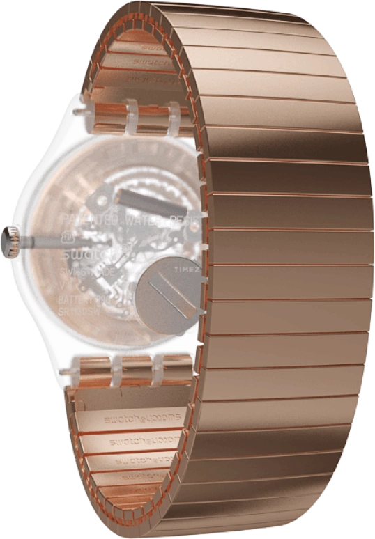 Swatch,Originals 41mm,41mm,Plastic,Gold,SUOK707