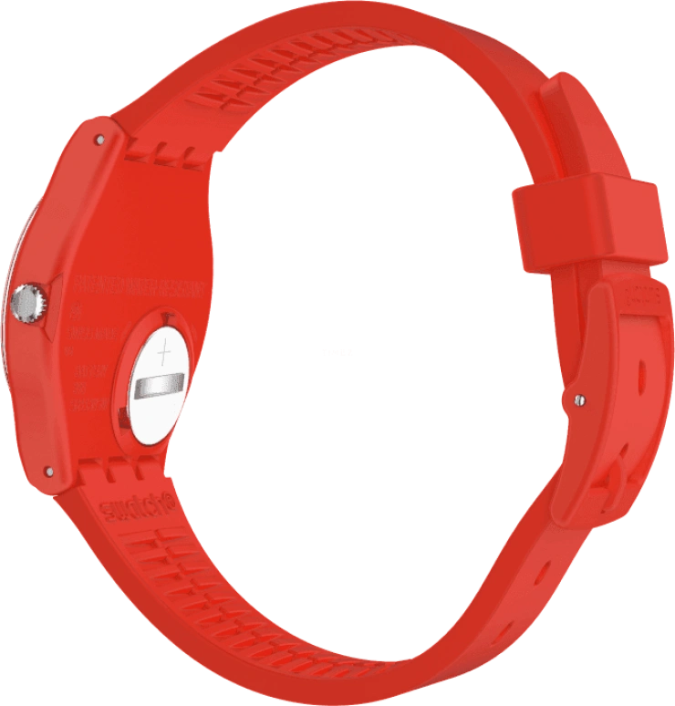 Swatch,Originals 34mm,34mm,Plastic,Red,GR183