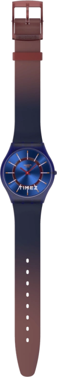 Swatch,SKIN 34mm,34mm,Bio-sourced,Blue,Quartz,SS08N117