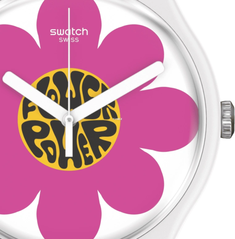 Swatch,Originals 41mm,41mm,Bioceramic,Pink,White,Yellow,Black,Quartz,Sapphire,Crystal Glass,Round,SO32M104