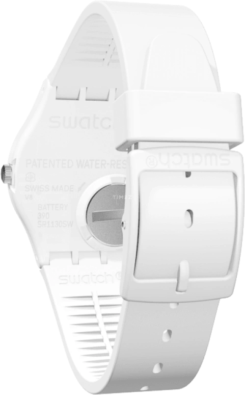 Swatch,Originals 34mm,34mm,Plastic,White,Quartz,Round,GW151O