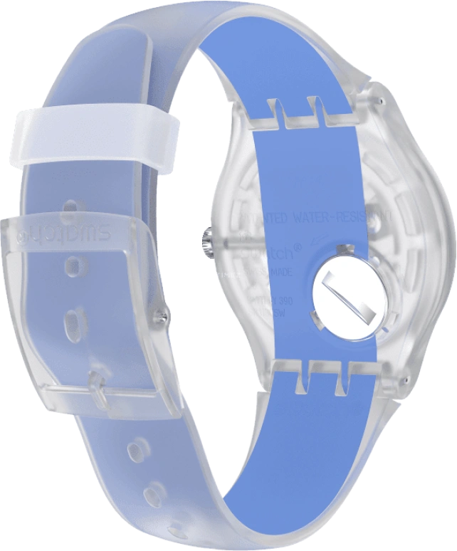 Swatch,Originals 41mm,41mm,Plastic,Skeleton,Quartz,Round,Transparent,SUOK156