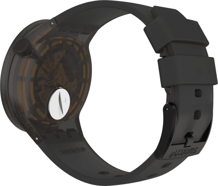 Swatch,THE BOLD 47mm,47mm,Plastic,Coffee,Brown,SO27B112