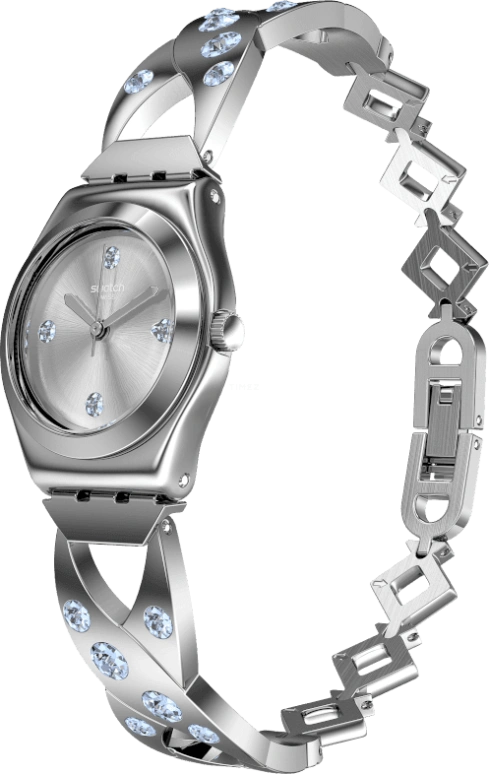 Swatch,IRONY 25mm,25mm,Stainless Steel,Silver White,YSS332G