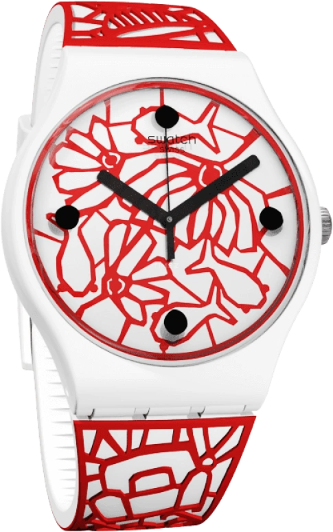 Swatch,Originals 41mm,41mm,Plastic,White,Closed,SUOZ259C