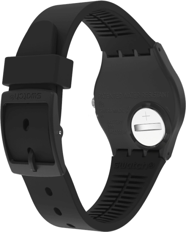 Swatch,Originals 34mm,34mm,Plastic,Black,Closed,GB330
