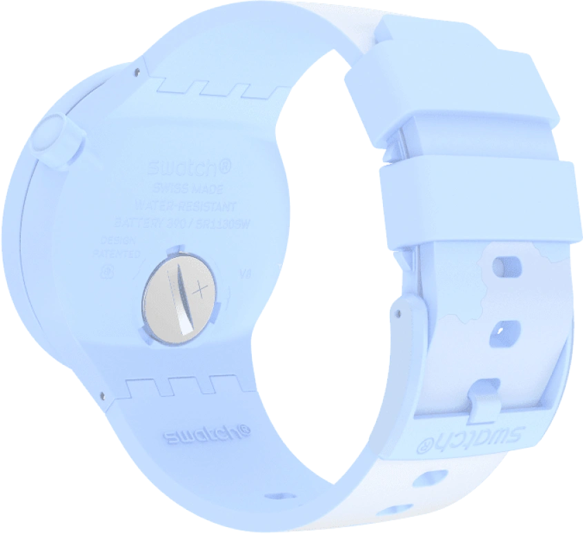 Swatch,THE BOLD 47mm,47mm,Bioceramic,Ceramic,Blue,Sapphire,Crystal Glass,SB03N102