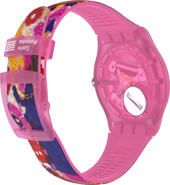 Swatch,Originals 41mm,41mm,Plastic,Multi-Color,Quartz,Sapphire,Crystal Glass,Round,SUOZ341
