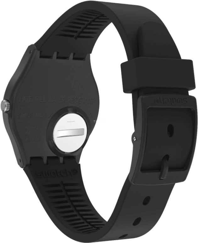 Swatch,Originals 34mm,34mm,Plastic,Black,Closed,GB330