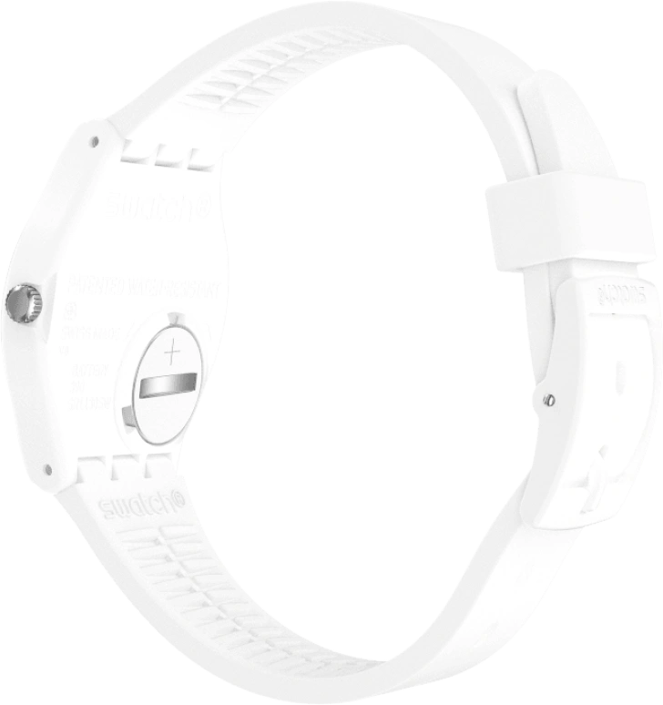 Swatch,Originals 39.20mm,39.20mm,Plastic,White,Sapphire,Crystal Glass,GW716