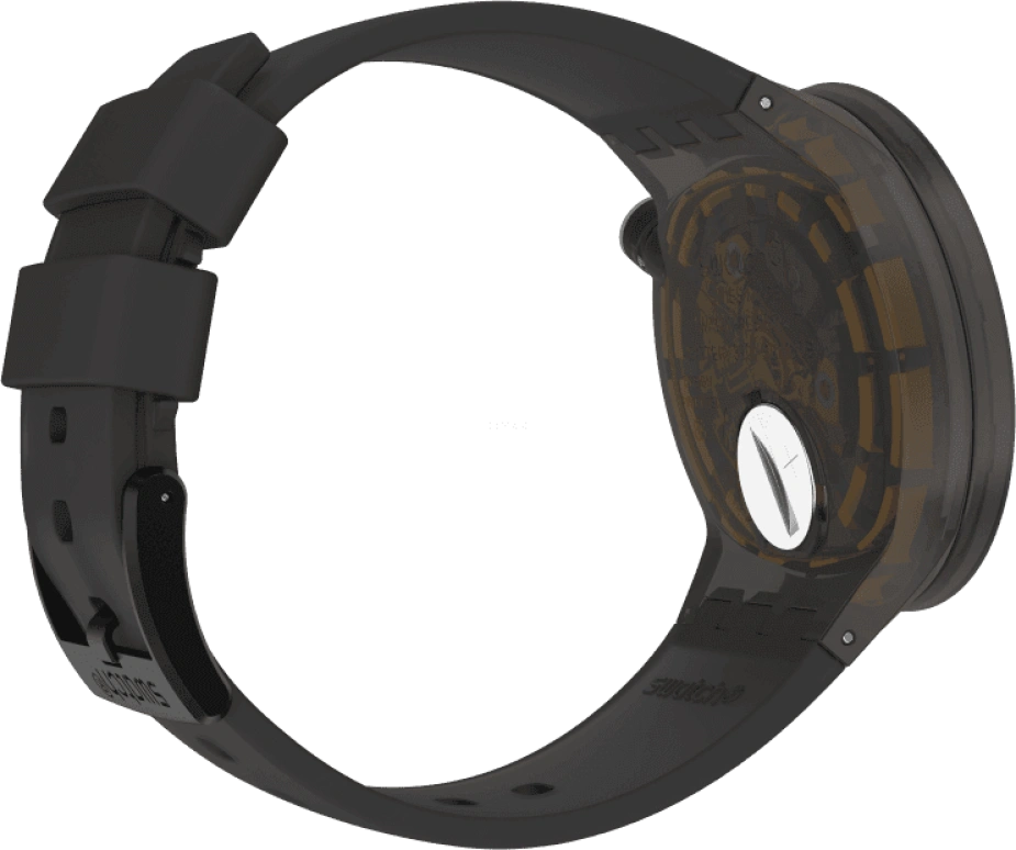 Swatch,THE BOLD 47mm,47mm,Plastic,Coffee,Brown,SO27B112