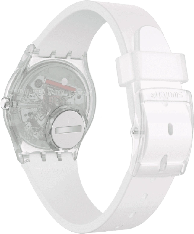 Swatch,Originals 34mm,34mm,Plastic,Pink,Green,Sapphire,Crystal Glass,GE714