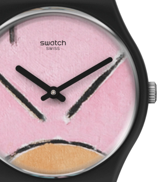 Swatch,Originals 34mm,34mm,Plastic,Pink,Closed,GZ350