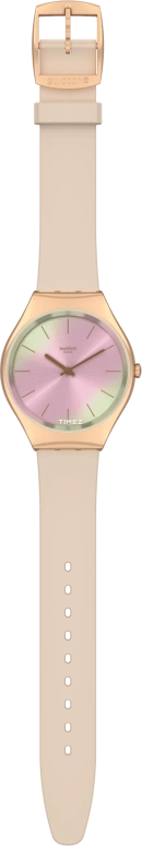 Swatch,Other 38mm,38mm,Stainless Steel,Pink Red,Quartz,Sapphire,Crystal Glass,Round,SYXG122