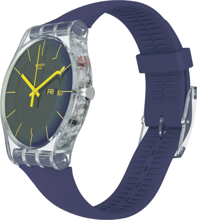Swatch,Originals 41mm,41mm,Plastic,Purple,SUOK712