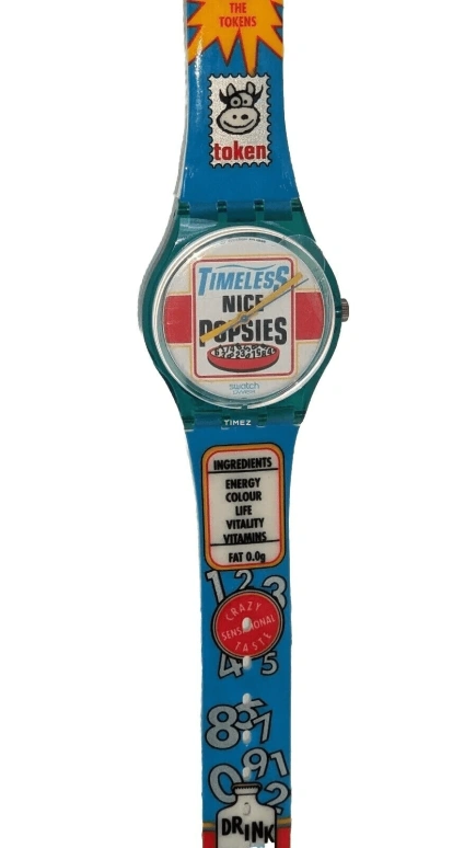 Swatch,Other 33mm,33mm,Plastic,White,Quartz,Sapphire,Crystal Glass,Tonneau,GN156