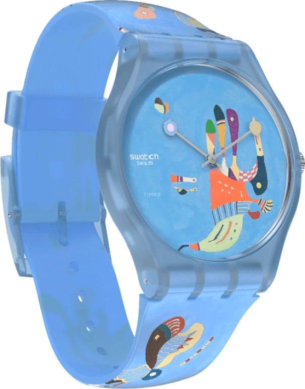 Swatch,Originals 41mm,41mm,Plastic,Blue,Quartz,Sapphire,Crystal Glass,Round,SUOZ342
