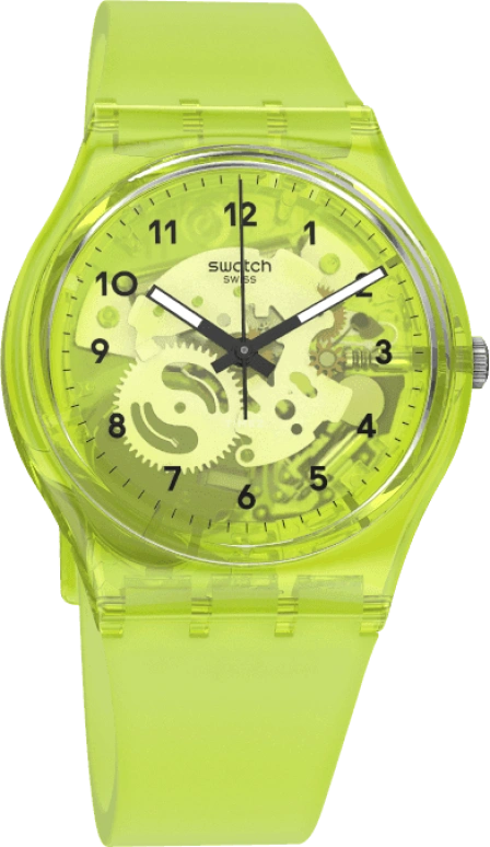 Swatch,Originals 34mm,34mm,Plastic,Green,GG227
