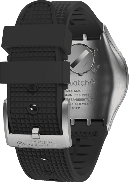 Swatch,IRONY 43mm,43mm,Stainless Steel,Black,YVS487