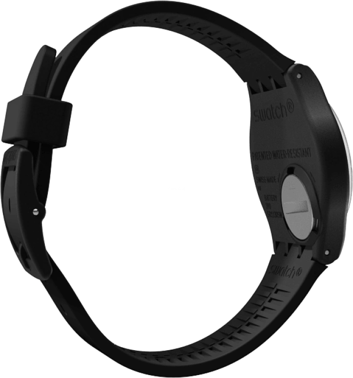 Swatch,Originals 34mm,34mm,Plastic,Black,Quartz,Round,GB274