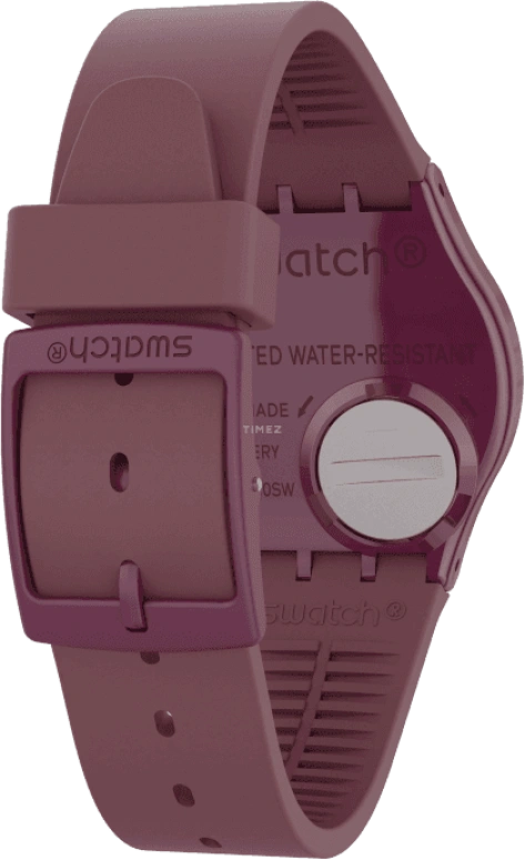 Swatch,Originals 34mm,34mm,Plastic,Purple Red,Closed,GR405