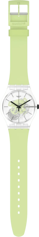 Swatch,Originals 41mm,41mm,Bioceramic,Transparent,Quartz,Tonneau,SO29K106