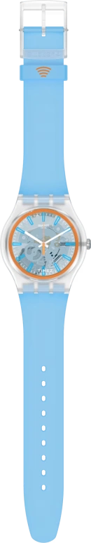 Swatch,Other 41mm,41mm,Plastic,Transparent,Quartz,Tonneau,SVIK102,SVIK102-5300