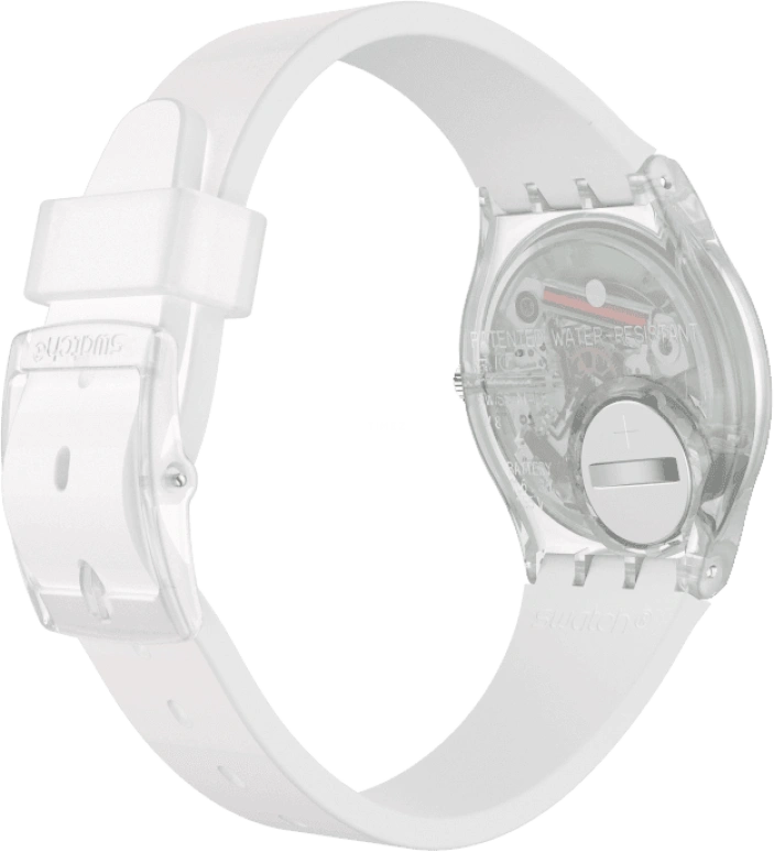 Swatch,Originals 34mm,34mm,Plastic,Pink,Green,Sapphire,Crystal Glass,GE714