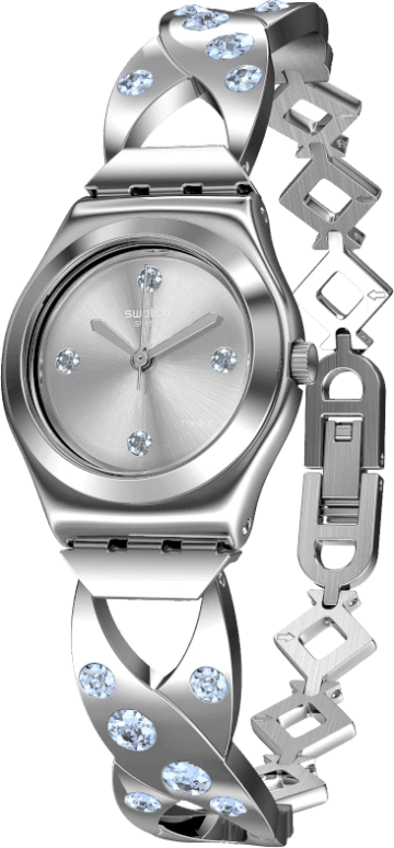 Swatch,IRONY 25mm,25mm,Stainless Steel,Silver White,YSS332G