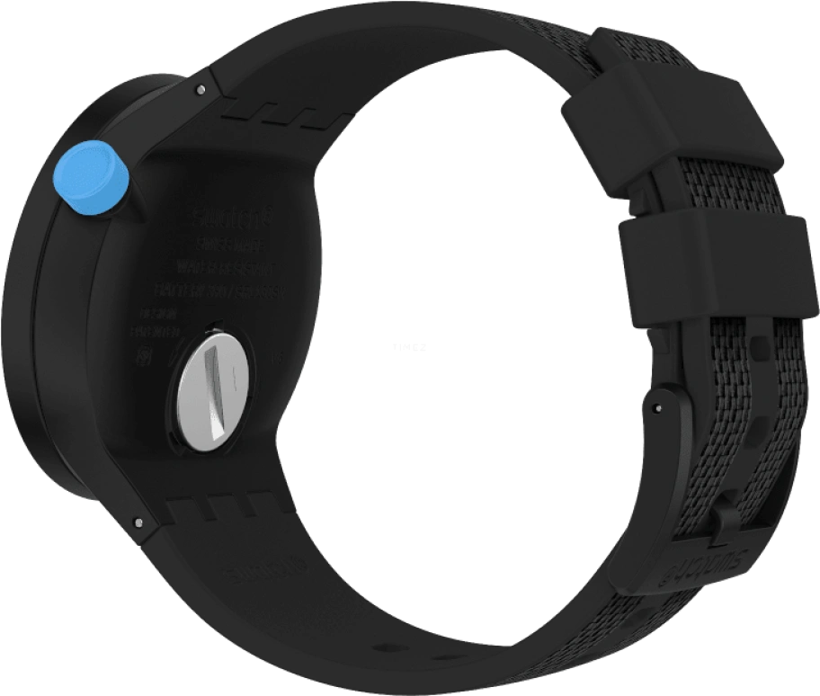Swatch,THE BOLD 47mm,47mm,Plastic,Black,Sapphire,Crystal Glass,SO27B118