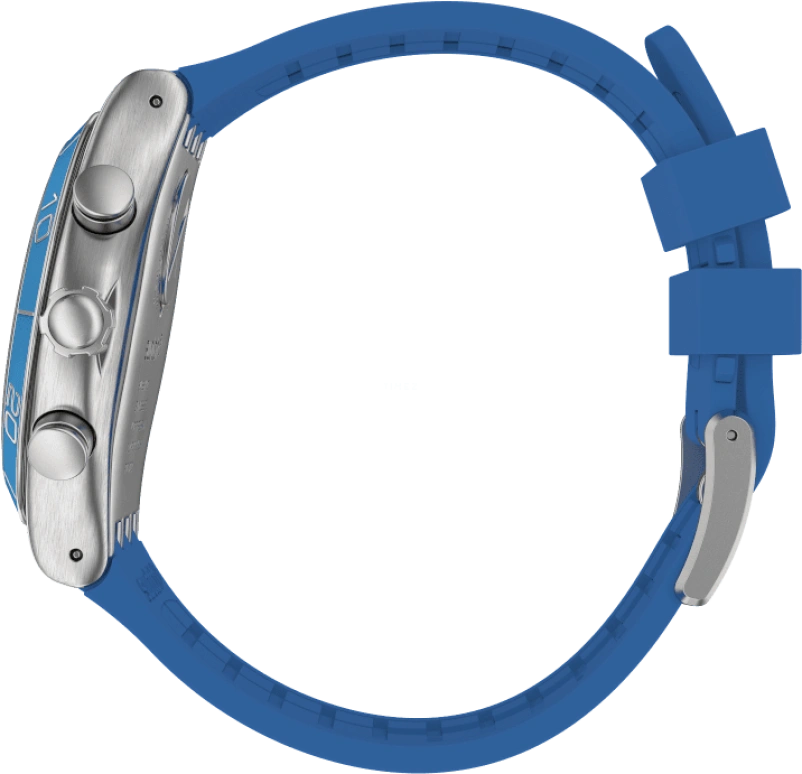 Swatch,IRONY 43mm,43mm,Stainless Steel,Black,Silver,Blue,Minutes,YVS485