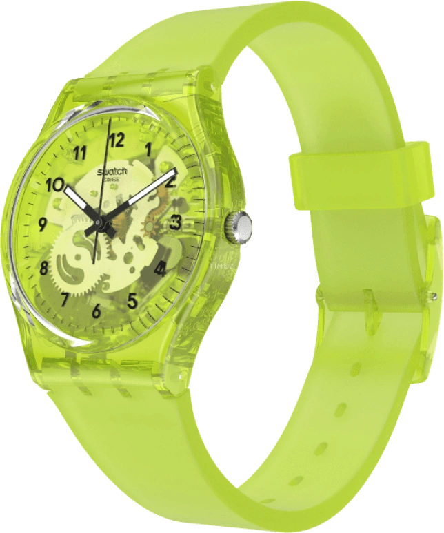 Swatch,Originals 34mm,34mm,Plastic,Green,GG227