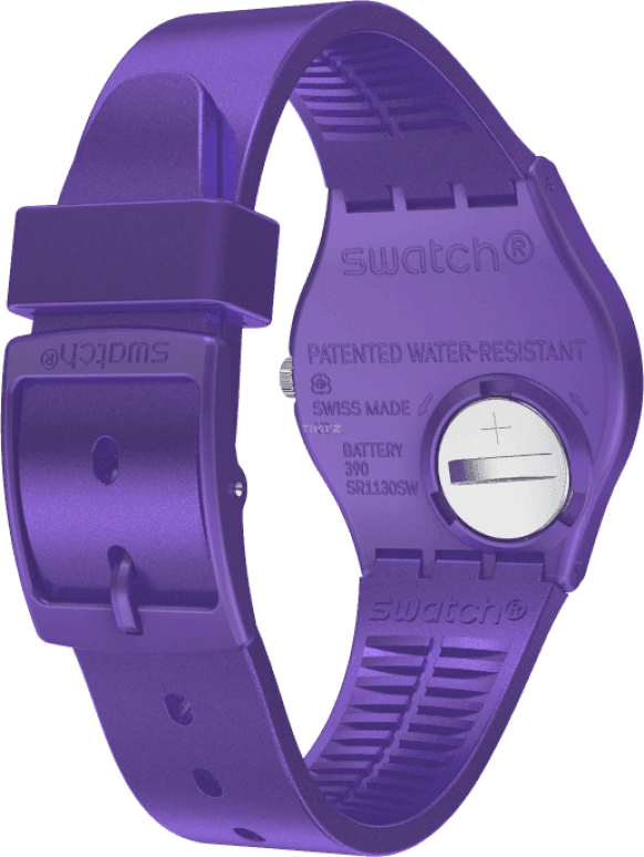 Swatch,Originals 34mm,34mm,Plastic,Purple,GV402