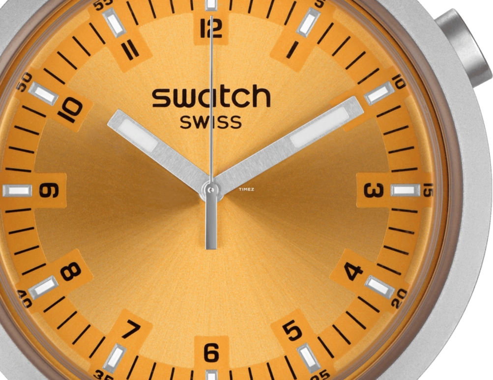 Swatch,Other 47mm,47mm,Stainless Steel,Yellow,Quartz,Sapphire,Crystal Glass,Round,SB07S103G