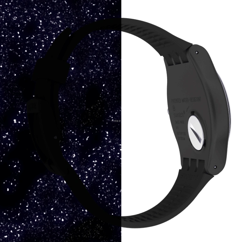 Swatch,Originals 41mm,41mm,Plastic,Black,Closed,SUOB185