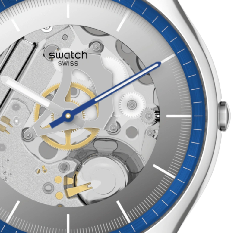 Swatch,Other 42mm,42mm,Stainless Steel,Grey,Quartz,Tonneau,Gray,SS07S116GG