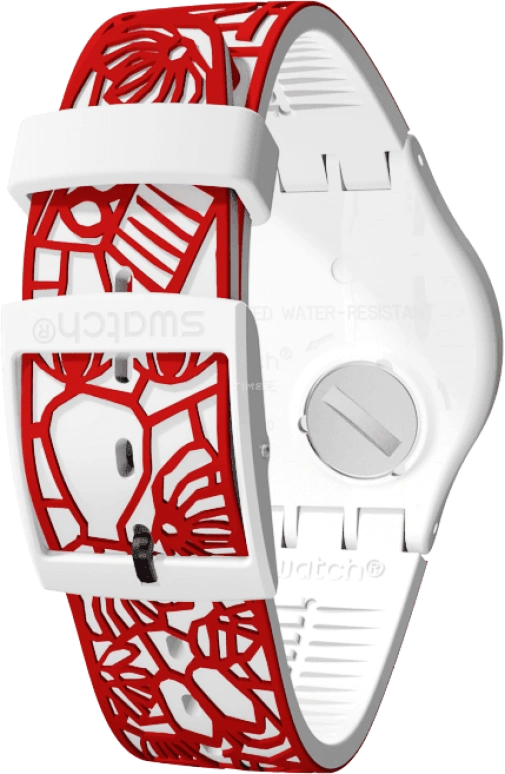 Swatch,Originals 41mm,41mm,Plastic,White,Closed,SUOZ259C