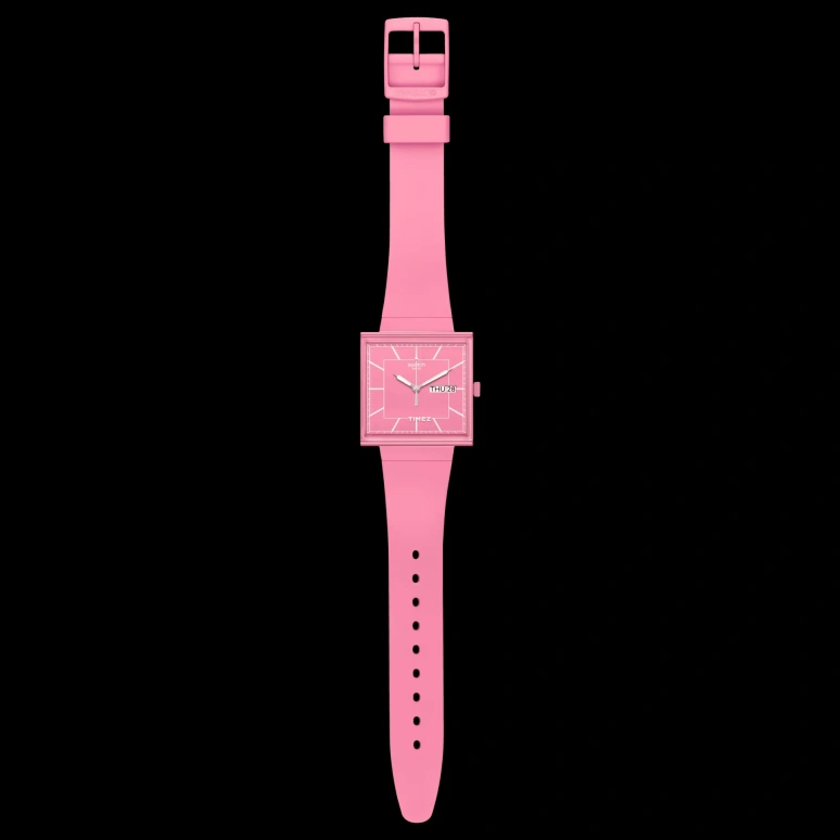 Swatch,Originals 41.80mm,41.80mm,Bioceramic,Pink,Quartz,Date,Day,SO34P700